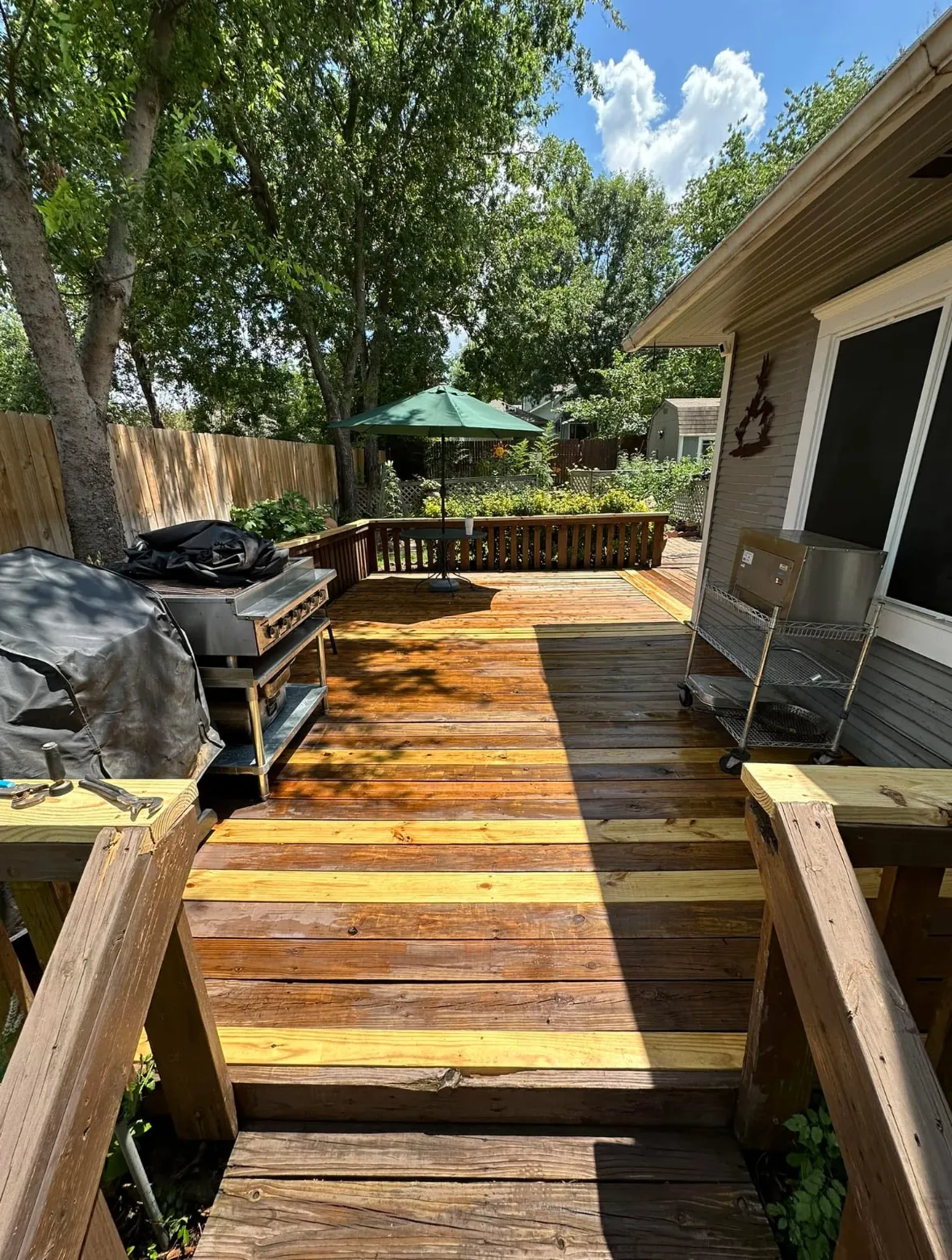 Wood Deck Restored